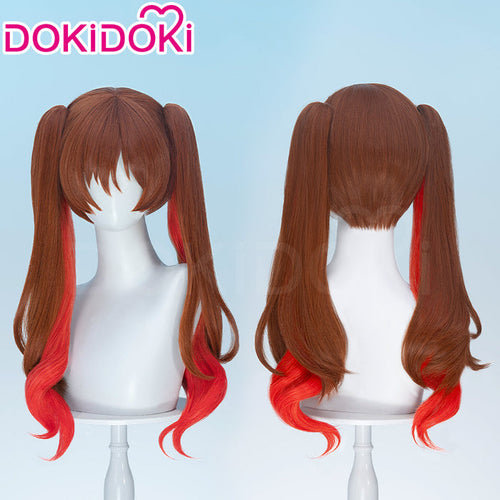 【Ready For Ship】DokiDoki Anime Bocchi the Rock! Cosplay Otsuki Yoyoko Wig Long Curly Brown Red Highlight Hair SIDEROS