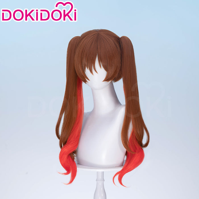 【Ready For Ship】DokiDoki Anime Bocchi the Rock! Cosplay Otsuki Yoyoko Wig Long Curly Brown Red Highlight Hair SIDEROS