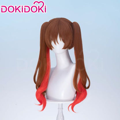 【Ready For Ship】DokiDoki Anime Bocchi the Rock! Cosplay Otsuki Yoyoko Wig Long Curly Brown Red Highlight Hair SIDEROS