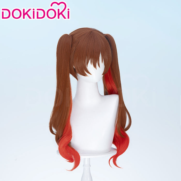 【Ready For Ship】DokiDoki Anime Bocchi the Rock! Cosplay Otsuki Yoyoko Wig Long Curly Brown Red Highlight Hair SIDEROS