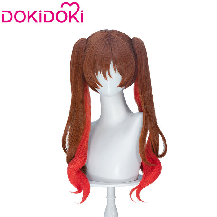 【Ready For Ship】DokiDoki Anime Bocchi the Rock! Cosplay Otsuki Yoyoko Wig Long Curly Brown Red Highlight Hair SIDEROS
