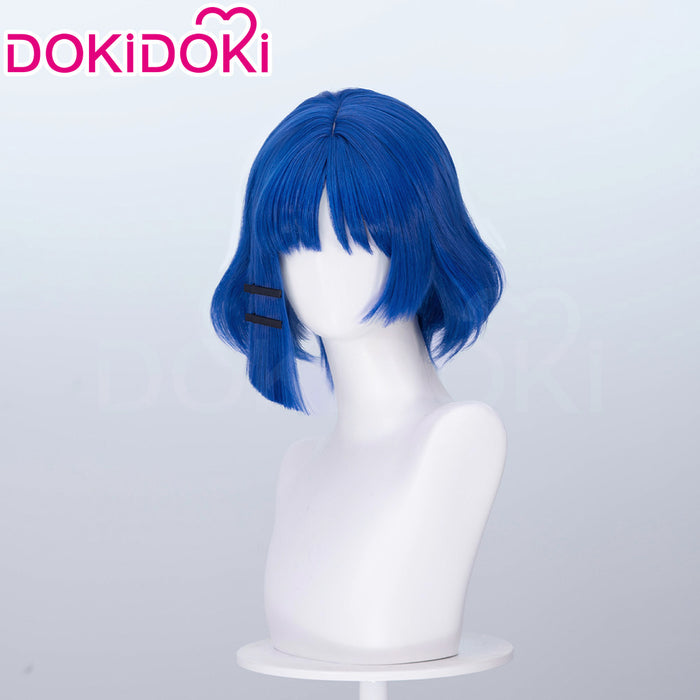 【Ready For Ship】DokiDoki Anime Bocchi the Rock! Cosplay Yamada Ryo Wig Blue short
