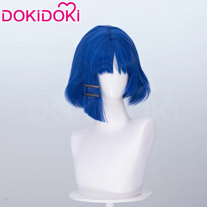 【Ready For Ship】DokiDoki Anime Bocchi the Rock! Cosplay Yamada Ryo Wig Blue short
