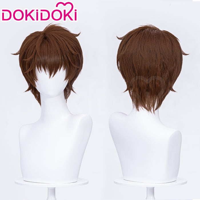 【Ready For Ship】DokiDoki Anime Cosplay Men Wig Short Brown Hair