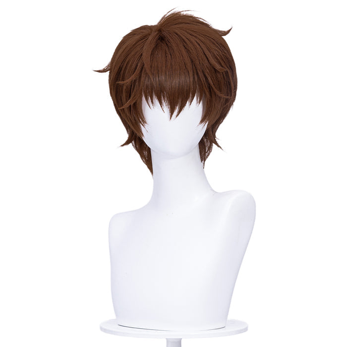 【Ready For Ship】DokiDoki Anime Cosplay Men Wig Short Brown Hair
