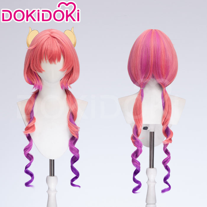 【Ready For Ship】DokiDoki Anime Cosplay Miss Kobayashi's Dragon Maid Cosplay Iruru Wig Long Curly