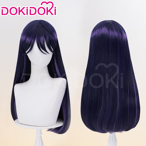 【Ready For Ship】DokiDoki Anime  Cosplay Wig Long Straight Blue Hair
