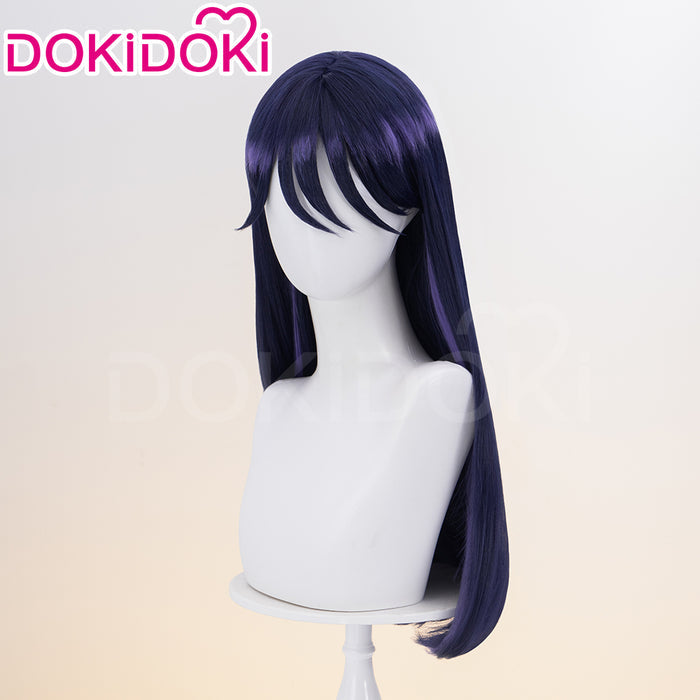【Ready For Ship】DokiDoki Anime  Cosplay Wig Long Straight Blue Hair