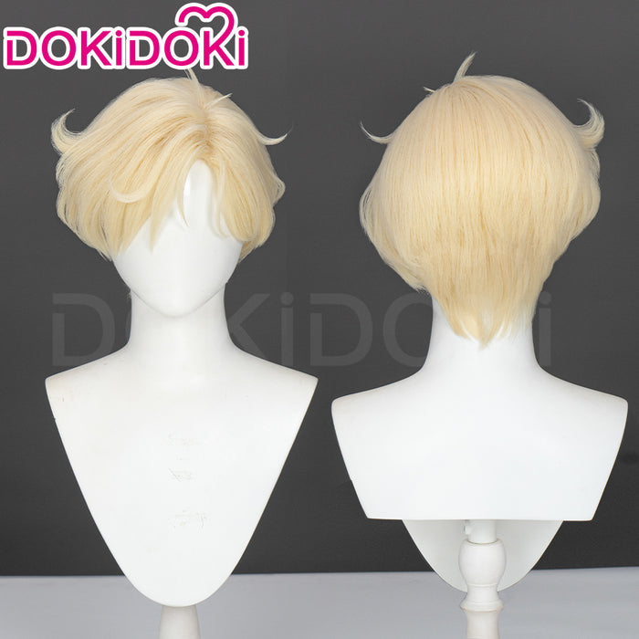 【Ready For Ship】Dokidoki Anime Cosplay Wig Short Curly Blonde Hair