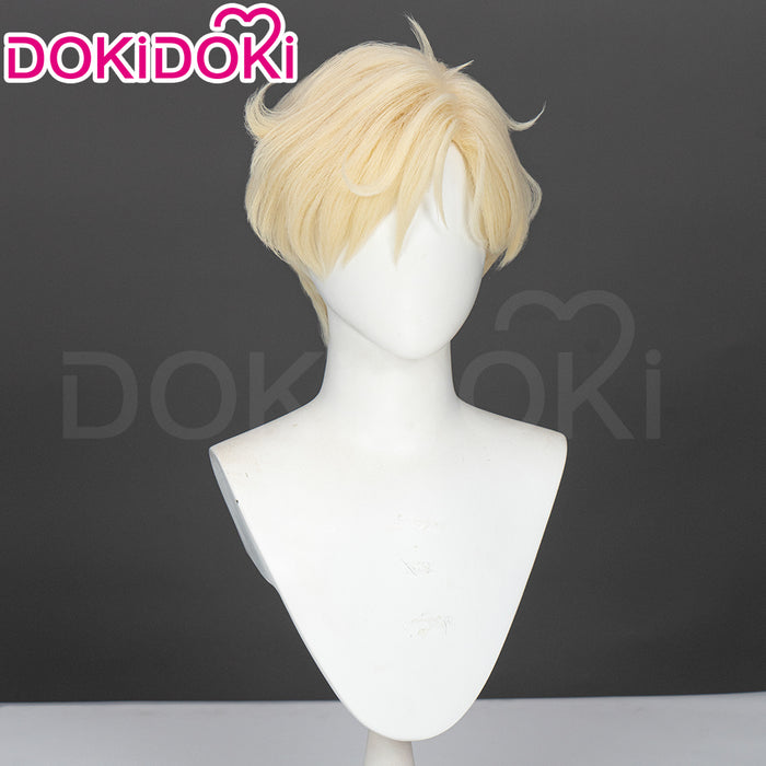 【Ready For Ship】Dokidoki Anime Cosplay Wig Short Curly Blonde Hair