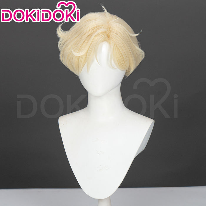 【Ready For Ship】Dokidoki Anime Cosplay Wig Short Curly Blonde Hair