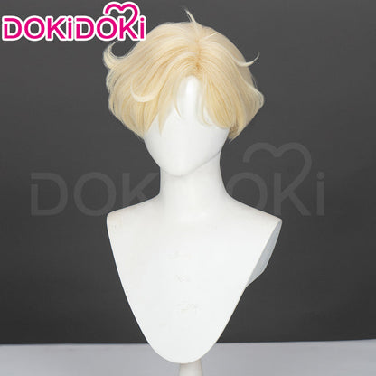 【Ready For Ship】Dokidoki Anime Cosplay Wig Short Curly Blonde Hair