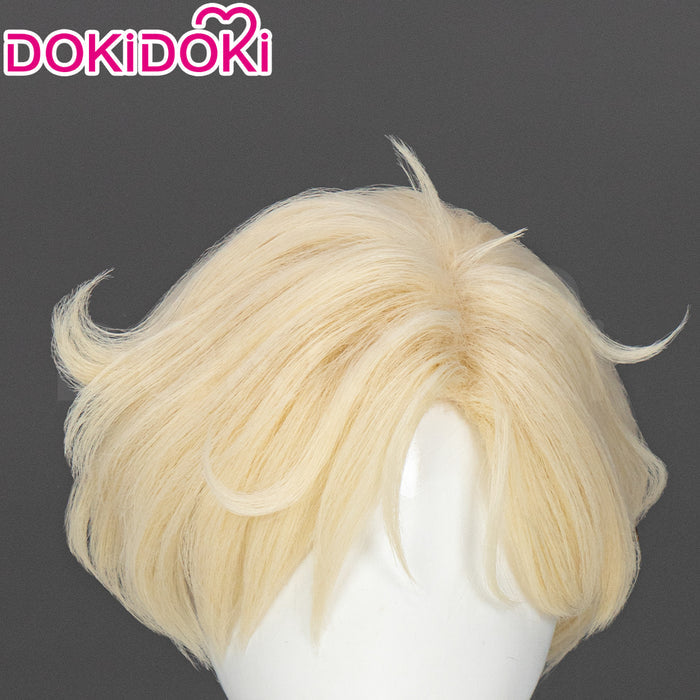 【Ready For Ship】Dokidoki Anime Cosplay Wig Short Curly Blonde Hair