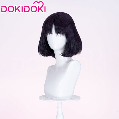 【Ready For Ship】DokiDoki Anime Cosplay Wig Short Straight Black Hair