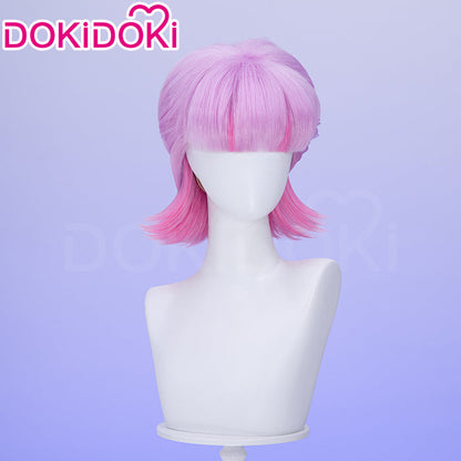 【Ready For Ship】DokiDoki Anime Cosplay Wig Short Straight Light Purple Pink Hair