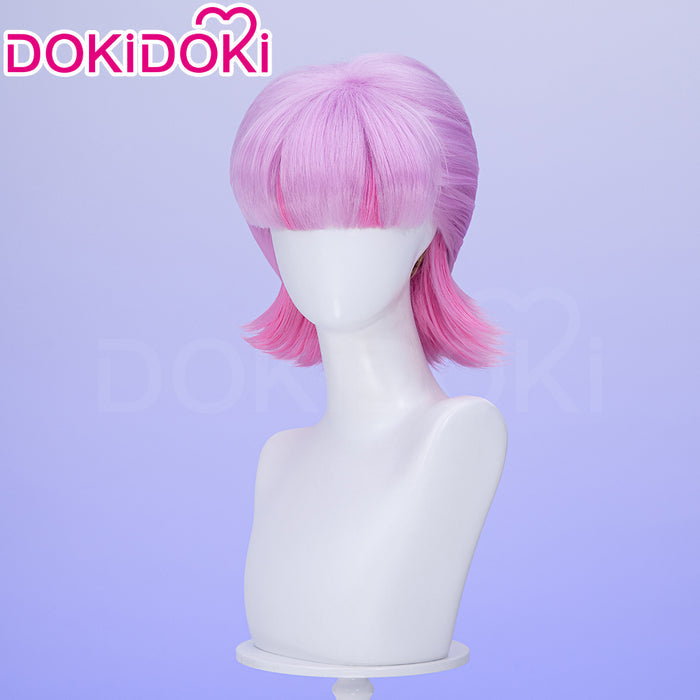 【Ready For Ship】DokiDoki Anime Cosplay Wig Short Straight Light Purple Pink Hair