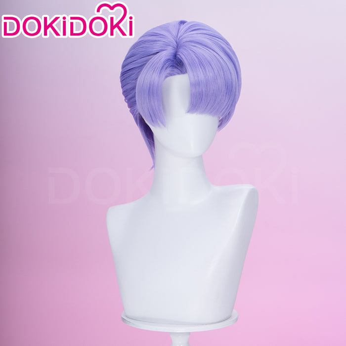 【Ready For Ship】DokiDoki Anime Cosplay Wig Short Straight Purple Hair