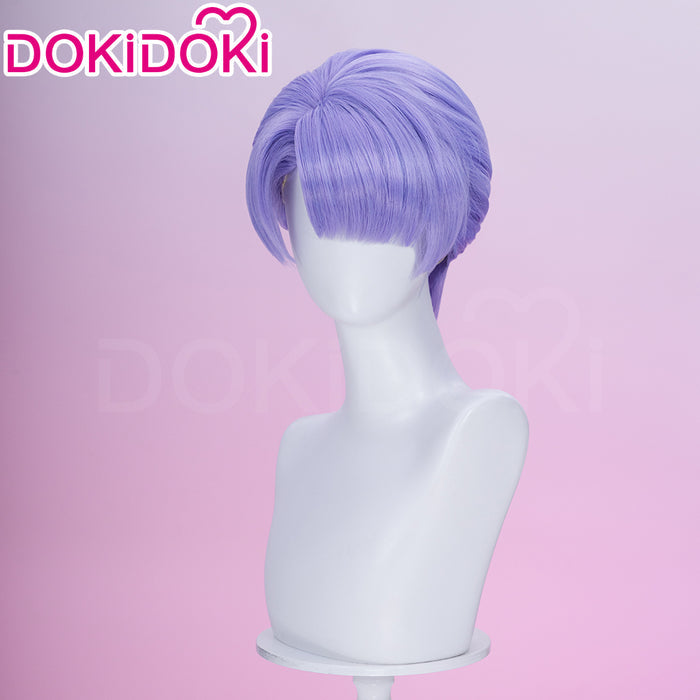 【Ready For Ship】DokiDoki Anime Cosplay Wig Short Straight Purple Hair