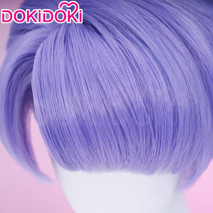 【Ready For Ship】DokiDoki Anime Cosplay Wig Short Straight Purple Hair