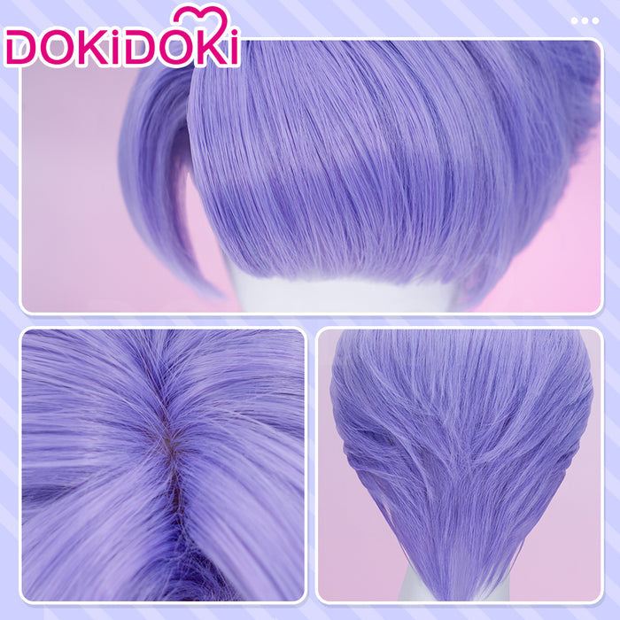 【Ready For Ship】DokiDoki Anime Cosplay Wig Short Straight Purple Hair