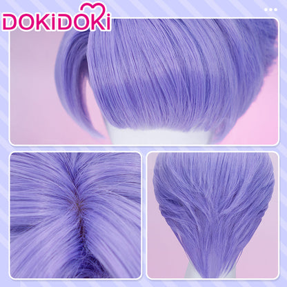 【Ready For Ship】DokiDoki Anime Cosplay Wig Short Straight Purple Hair