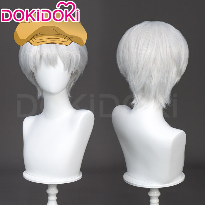 【Ready For Ship】DokiDoki Anime  Cosplay  Wig Short Straight Silver Hair