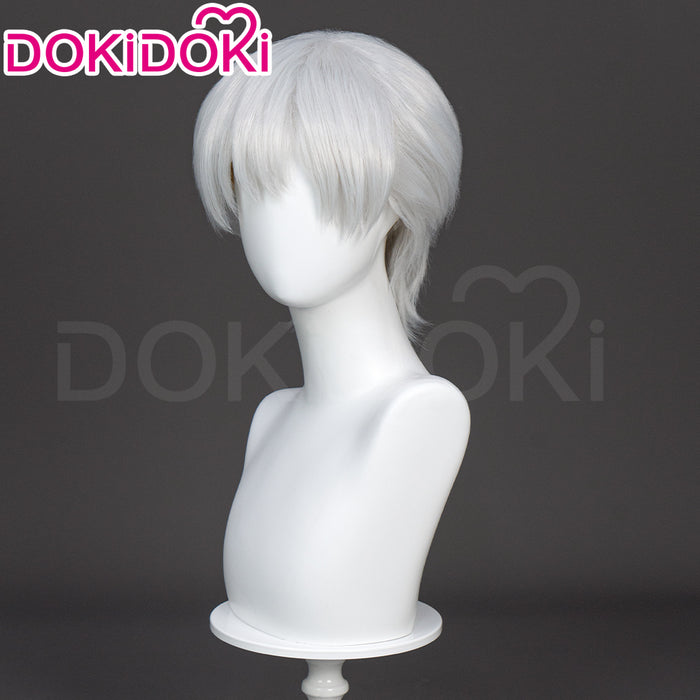 【Ready For Ship】DokiDoki Anime  Cosplay  Wig Short Straight Silver Hair