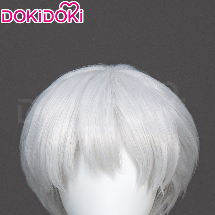 【Ready For Ship】DokiDoki Anime  Cosplay  Wig Short Straight Silver Hair