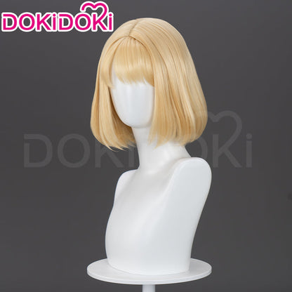 【Ready For Ship】DokiDoki Anime  Cosplay  Wig Short Straight Yellow Hair