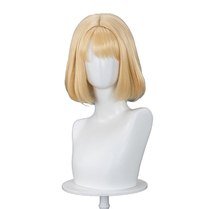 【Ready For Ship】DokiDoki Anime  Cosplay  Wig Short Straight Yellow Hair