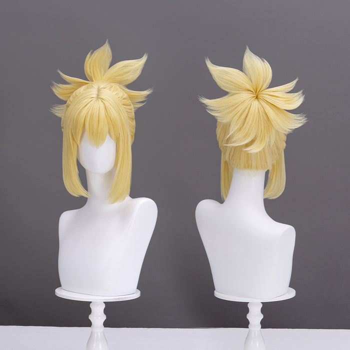 【Ready For Ship】DokiDoki Anime Cosplay Wig Short Yellow Wig