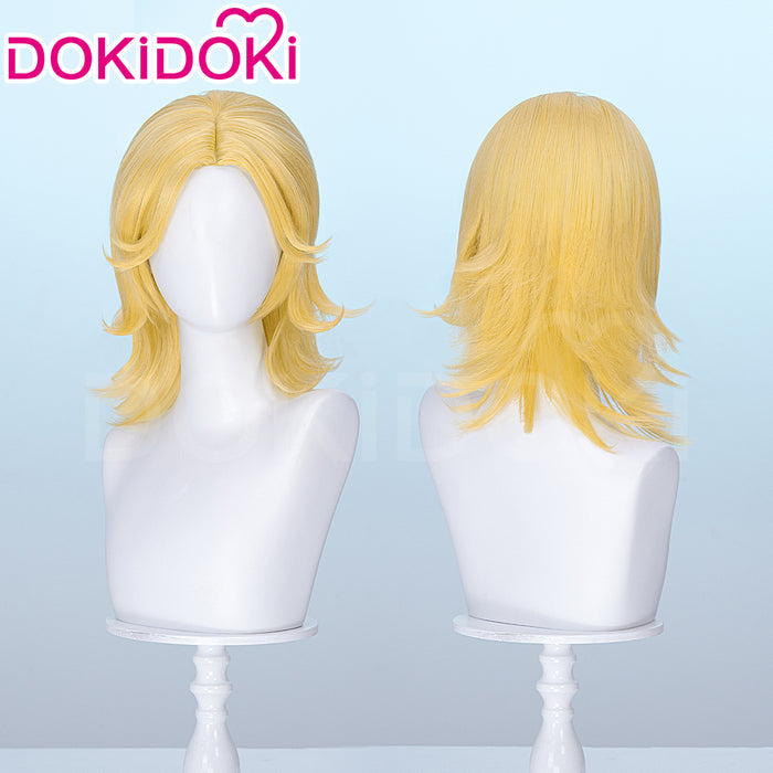 【Ready For Ship】DokiDoki Anime Cosplay Wig Yellow Medium-Length Hair