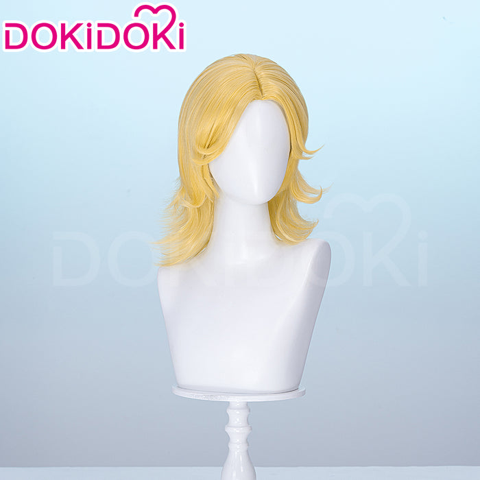 【Ready For Ship】DokiDoki Anime Cosplay Wig Yellow Medium-Length Hair
