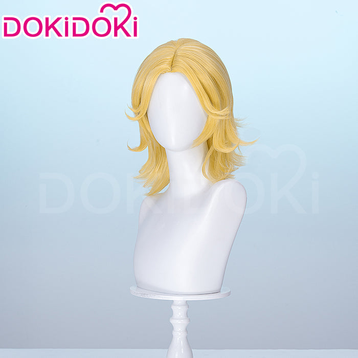 【Ready For Ship】DokiDoki Anime Cosplay Wig Yellow Medium-Length Hair
