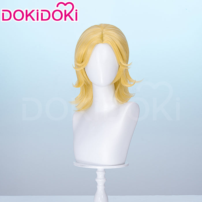 【Ready For Ship】DokiDoki Anime Cosplay Wig Yellow Medium-Length Hair
