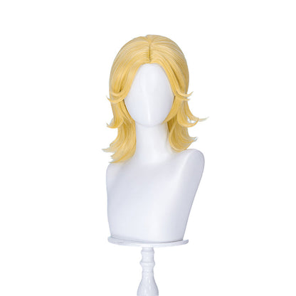 【Ready For Ship】DokiDoki Anime Cosplay Wig Yellow Medium-Length Hair