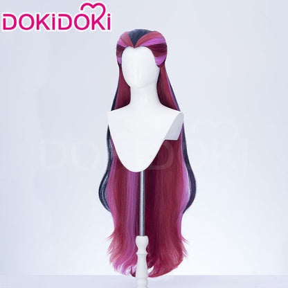 【Ready For Ship】DokiDoki Anime Cosplay Women Wig Long Curly Purple Pink Red Black Hair