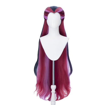 【Ready For Ship】DokiDoki Anime Cosplay Women Wig Long Curly Purple Pink Red Black Hair