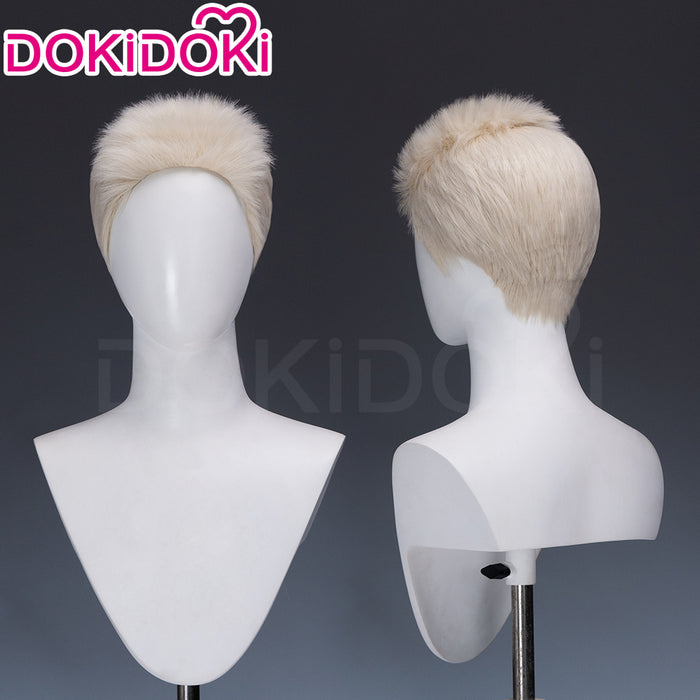 【Ready For Ship】DokiDoki Anime GACHIAKUTA Cosplay Semiu Grier Wig Short White Hair Semyu Guraia