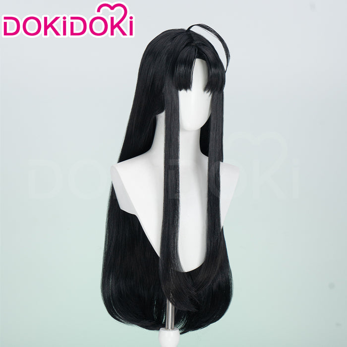 【Ready For Ship】DokiDoki Anime GIRLS BAND CRY Cosplay Awa Subaru Wig Long Straight Black Hair GBC