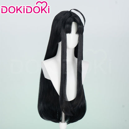 【Ready For Ship】DokiDoki Anime GIRLS BAND CRY Cosplay Awa Subaru Wig Long Straight Black Hair GBC