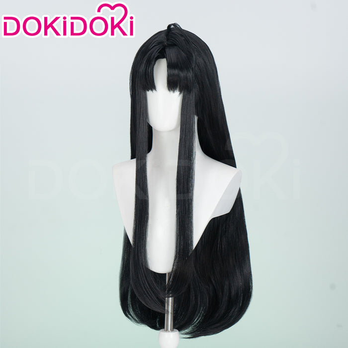 【Ready For Ship】DokiDoki Anime GIRLS BAND CRY Cosplay Awa Subaru Wig Long Straight Black Hair GBC