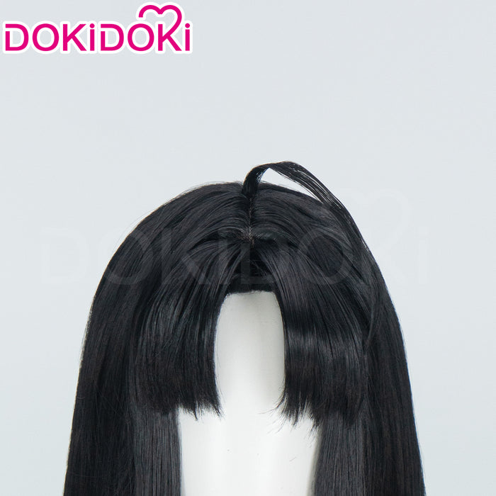 【Ready For Ship】DokiDoki Anime GIRLS BAND CRY Cosplay Awa Subaru Wig Long Straight Black Hair GBC