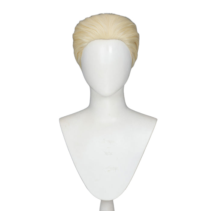 【Ready For Ship】DokiDoki Anime Hetalia: Axis Powers Cosplay Ludwig Wig Short Blonde Hair Slick Back APH