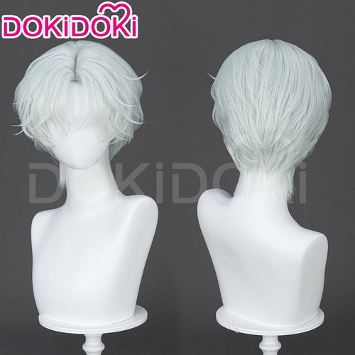 【Ready For Ship】DokiDoki Anime Manga Cosplay Wig Short Curly White Hair