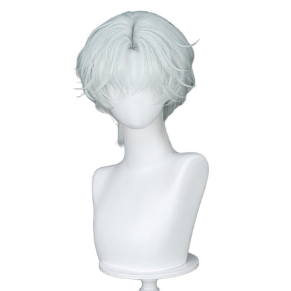 【Ready For Ship】DokiDoki Anime Manga Cosplay Wig Short Curly White Hair