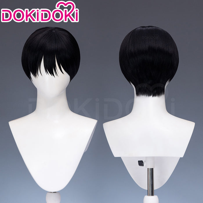【Ready For Ship】DokiDoki Anime Manga The Summer Hikaru Died Cosplay Tsujinaka Yoshiki Wig Short Straight Black Hair