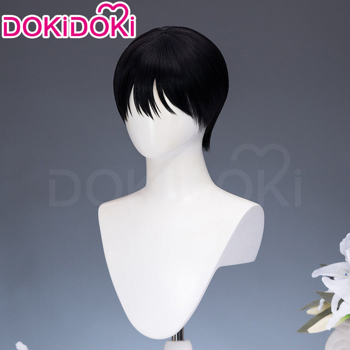 【Ready For Ship】DokiDoki Anime Manga The Summer Hikaru Died Cosplay Tsujinaka Yoshiki Wig Short Straight Black Hair