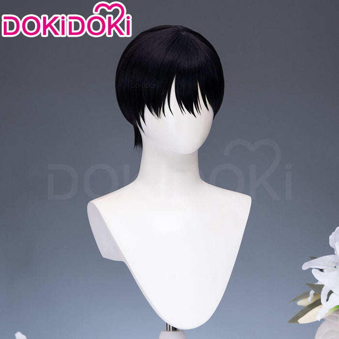【Ready For Ship】DokiDoki Anime Manga The Summer Hikaru Died Cosplay Tsujinaka Yoshiki Wig Short Straight Black Hair