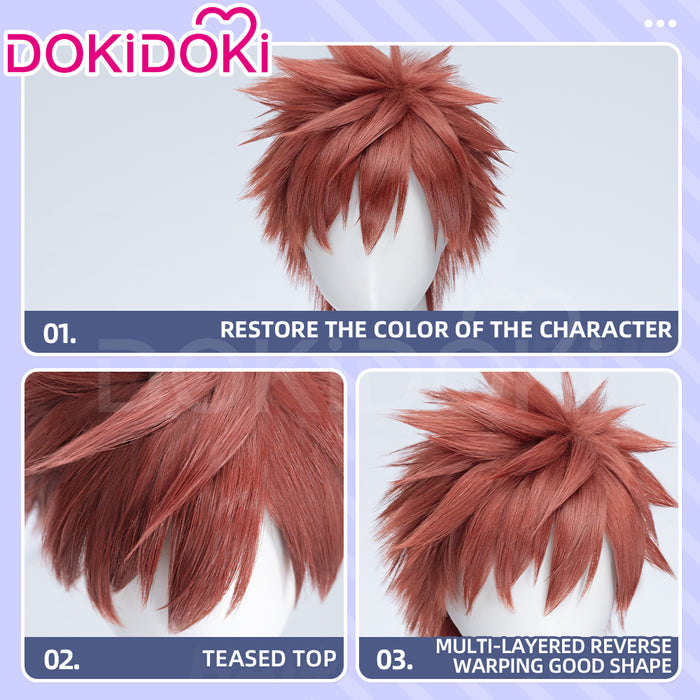 【Ready For Ship】DokiDoki Anime The Fragrant Flower Blooms with Dignity Cosplay Shohei Usami Wig Short Redish Brown Hair